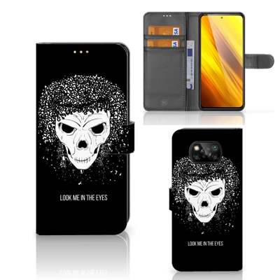 Telefoonhoesje met Naam Xiaomi Poco X3 | Poco X3 Pro Skull Hair Telefoonhoesje met Naam Xiaomi Poco X3 | Poco X3 Pro Skull Hair
