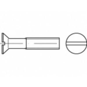 TOOLCRAFT TO-5392359 Verzonken schroeven M10 100 mm Sleuf Staal Galvanisch verzinkt 100 stuk(s)