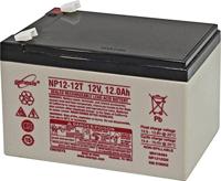 Loodaccu 12V 12Ah EnerSys Genesis NP12-12 lood AGM L x H x B 151 x 100 x 98 mm platte stekker 6,35 mm