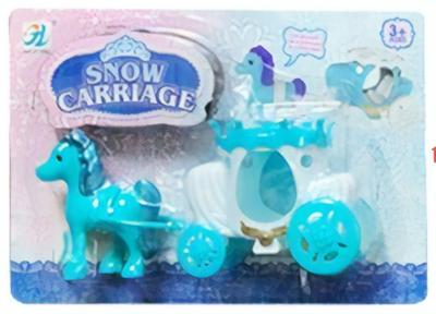 LG Imports paard met koets 2 delig blauw LG Imports paard met koets 2 delig blauw