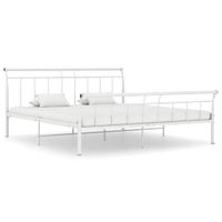 Bedframe metaal wit 180x200 cm