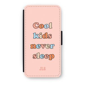 Cool Kids Never Sleep: iPhone 8 Plus Flip Hoesje