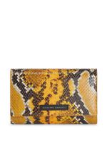 Giuseppe Zanotti pochette Ulyana à effet peau de serpent - Jaune