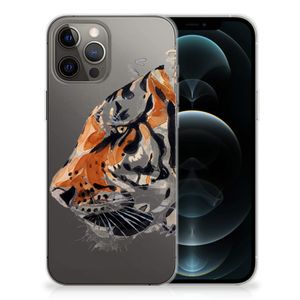 Hoesje maken iPhone 12 Pro Max Watercolor Tiger