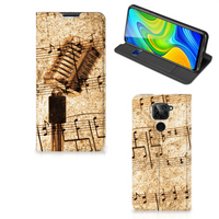 Xiaomi Redmi Note 9 Stand Case Bladmuziek - thumbnail