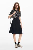 Rok met zinnenprint - BLACK - L - thumbnail