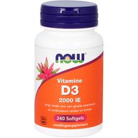 NOW Vitamine D3 2000IE (240 softgels)