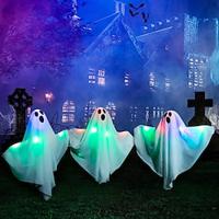 Halloween verlichte geest binnenplaats stomp lichten gloed spook halloween decor voor vakantie binnenplaats buiten loopbrug spookhuis halloween decoratie 3pcs Lightinthebox - thumbnail