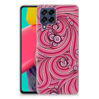 Samsung Galaxy M53 Hoesje maken Swirl Pink - thumbnail