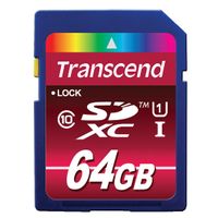 Transcend TS64GSDXC10U1 flashgeheugen 64 GB SDXC MLC Klasse 10 - thumbnail