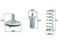 Thermostaat, koelvloeistof TX18380D - thumbnail