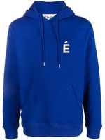 Etudes hoodie à logo imprimé - Bleu - thumbnail