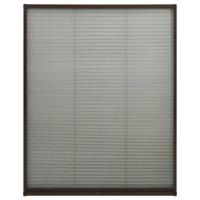 Vidaxl Raamhor Plissé 100x160 Cm Aluminium Bruin