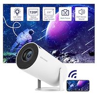 Fabrieksverkoop HY300 LCD Projector Sisäänrakennettu kaiutin Mini handheld zakformaat draagbaar WIFI-projector Keystone-correctie 720P (1280x720) 180 lm Overige / Android 10.0 Compatibel met: iOS en miniinthebox