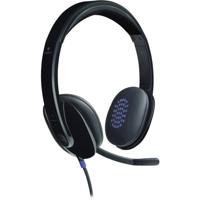 Logitech H540 On Ear headset Computer Kabel Stereo Zwart Ruisonderdrukking (microfoon)