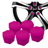 Simoni Racing Wielmoerkapjes Soft Sil - 19mm - Roze - Set à 20 stuks SRCBP19