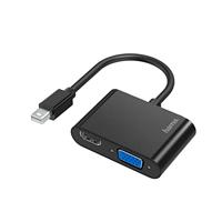 Hama Adapter Mini DisplayPort naar HDMI-aansluiting (videoadapter, Mini DP naar HDMI, Mini DisplayPort naar HDMI, Video Audio Converter, Ultra HD 4K, Video Converter)
