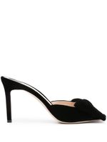 TOM FORD mules Bing 85 mm en velours - Noir - thumbnail