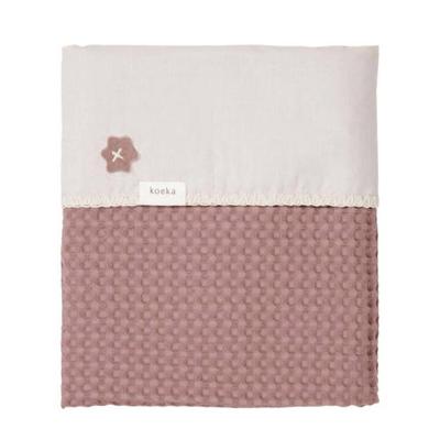 Koeka Antwerp baby wiegdeken 75x100 cm Plum/Pebble Koeka Antwerp baby wiegdeken 75x100 cm Plum/Pebble
