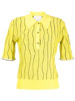 3.1 Phillip Lim polo Art Nouveau à motif en jacquard - Jaune