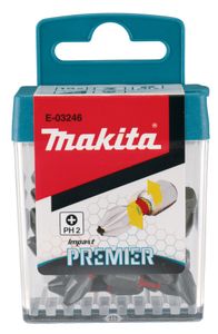 Makita E-03246 Bitset 2-delig Kruiskop Phillips Torsion Control Technology