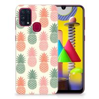 Samsung Galaxy M31 Siliconen Case Ananas - thumbnail