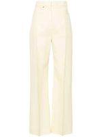 Jacquemus pantalon Le Pantalon Sauge à coupe évasée - Jaune