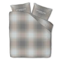 Flanellen Dekbedovertrek McGregor Taupe Tartan - Lits-Jumeaux (240x240 cm) - Taupe - Dessin: Ruiten - McGregor - Dekbed-Discounter.nl - thumbnail