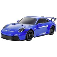 Tamiya 47496 1:10 RC Porsche 911 GT3 (992) Blauw TT-02 - radiografisch bestuurbare auto, RC voertuig, modelbouw, bouwpakket, hobby, handwerk, RC modelbouw