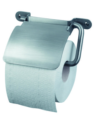 Haceka IXI RVS Closetrolhouder met klep Haceka IXI RVS Closetrolhouder met klep