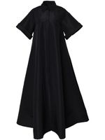 Carolina Herrera robe-chemise longue à manches courtes - Noir - thumbnail