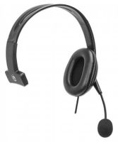 Manhattan 180849 hoofdtelefoon/headset Bedraad Hoofdband Kantoor/callcenter USB Type-A Zwart - thumbnail