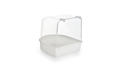 BZ PLASTIC BADHUISJE WIT 13X13X13 BZ PLASTIC BADHUISJE WIT 13X13X13