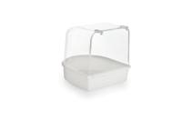 BZ PLASTIC BADHUISJE WIT 13X13X13