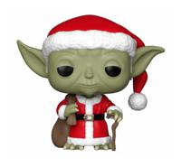 Star Wars POP! Vinyl Bobble-Head Holiday Santa Yoda 9 cm - thumbnail