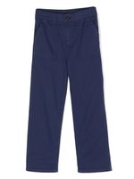 Ralph Lauren Kids pantalon en velours côtelé à coupe droite - Bleu - thumbnail