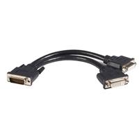 Startech DMSDVIDVI1 20cm LFH59 DMS-59 naar Dual DVI-D (DMS59 stekker, 2x DVI-D female aansluiting, dubbele kop) zwart