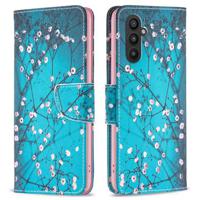 Samsung Galaxy A25 Wonder Series Portemonnee Hoesje - Witte Bloemen