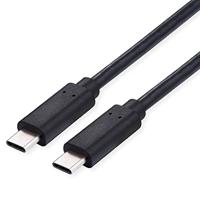 VALUE USB 2.0 kabel, C-C, ST/ST, 100W, zwart, 1 m