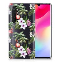 Xiaomi Mi Note 10 Lite TPU Hoesje Flamingo Palms - thumbnail