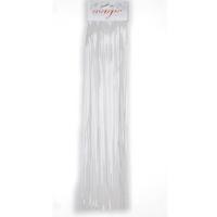 Witte kerstboom versiering lametta haar 50 cm - Engelenhaar