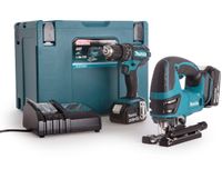 Makita DLX2134TJ | DHP482 accu klopboormachine + DJV180 accu decoupeerzaag | 18v 5.0Ah Li-ion