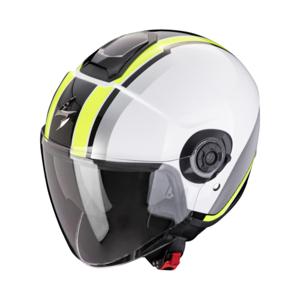 SCORPION EXO-City II Vel, Jethelm of scooter helm, Wit-Geel fluo