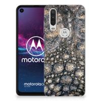 Motorola One Action TPU Hoesje Krokodillenprint