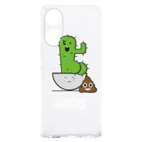 OPPO A58 | A78 5G Stevig Bumper Hoesje Cactus Poo