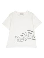 Moncler Enfant t-shirt à logo imprimé - Blanc