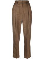 Blazé Milano pantalon fuselé à motif pied-de-poule - Marron