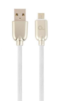 Cablexpert CC-USB2R-AMMBM-1M-W USB-kabel USB 2.0 USB A Micro-USB B Wit