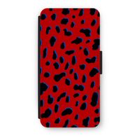 Red Leopard: iPhone 7 Flip Hoesje - thumbnail