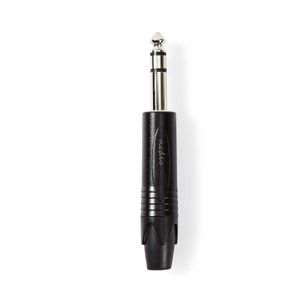 Nedis 6,35 mm Audioconnector | Male | Soldeer | 6.0 mm | 1 stuks - COTP23901BK COTP23901BK